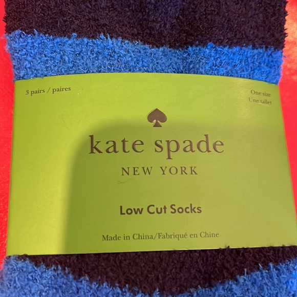 NWT Kate Spade fuzzy socks - Picture 2 of 3